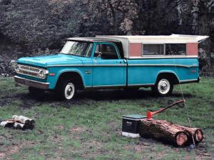 Dodge D100 Sweptline Camper Cap by Winnebago